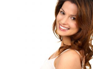 4541418 - beautiful young smiling woman. isolated over white  background